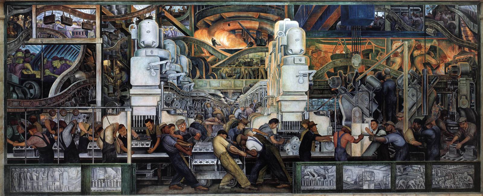 Detroit Industry, North Wall fresco by Diego M. Rivera